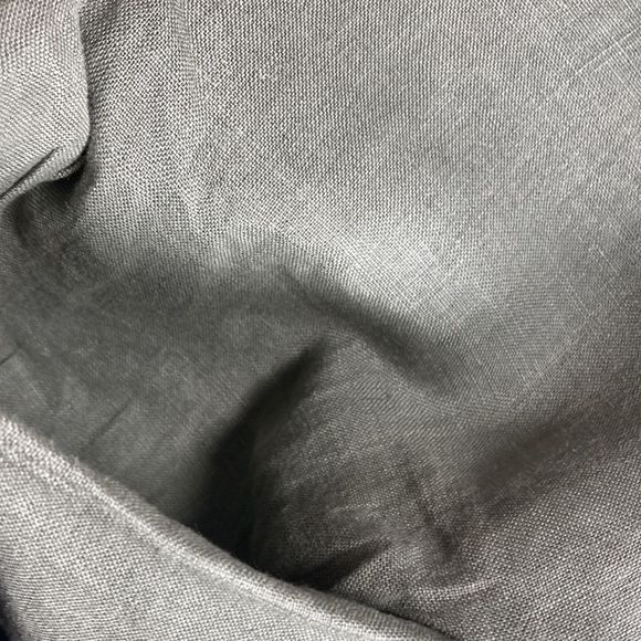 Womens One Size Fits All Olive Italian Linen Tulip Dress - Picture 9 of 9